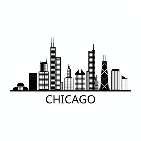 chicago skyline clipart